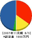 金原組 貸借対照表 2007年11月期