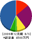 村山舗装 貸借対照表 2009年12月期