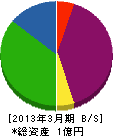 藤井産業 貸借対照表 2013年3月期