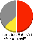 ヨシオカ 損益計算書 2010年12月期