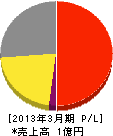 日本特殊溶接工業 損益計算書 2013年3月期