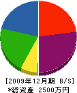 カワムラ設備 貸借対照表 2009年12月期