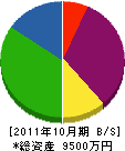 平井管工 貸借対照表 2011年10月期