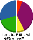 ＊田水道 貸借対照表 2012年8月期
