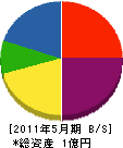 上田組 貸借対照表 2011年5月期