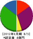 小松工務店 貸借対照表 2012年6月期