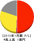 岸田工業 損益計算書 2013年1月期