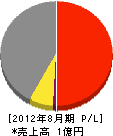 飯田工業 損益計算書 2012年8月期