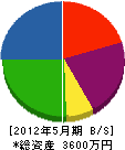 山本緑化センター 貸借対照表 2012年5月期