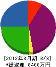 福島空調システム 貸借対照表 2012年3月期