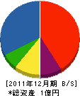 中村建設 貸借対照表 2011年12月期