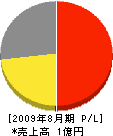 横山竹材店 損益計算書 2009年8月期