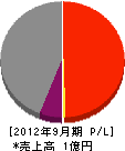 松本工業 損益計算書 2012年9月期