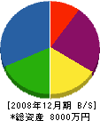 桜庭設備工業 貸借対照表 2008年12月期