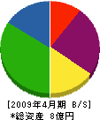 吉田木材 貸借対照表 2009年4月期