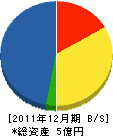 龍田工務店 貸借対照表 2011年12月期
