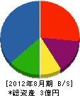 永晃産業 貸借対照表 2012年8月期