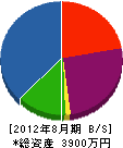 斉藤管工 貸借対照表 2012年8月期