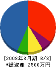 梅沢建設 貸借対照表 2008年3月期