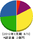 中沢組 貸借対照表 2012年3月期