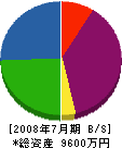 佐倉防災 貸借対照表 2008年7月期