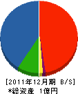 瀬谷工業 貸借対照表 2011年12月期