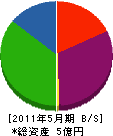 山善 貸借対照表 2011年5月期