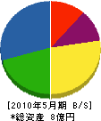 晃陽電設 貸借対照表 2010年5月期