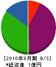 日本セキュリティシステム 貸借対照表 2010年8月期