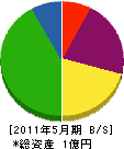 会津建物管理 貸借対照表 2011年5月期