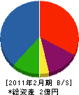 澤建工業 貸借対照表 2011年2月期
