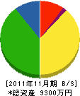 松尾建設 貸借対照表 2011年11月期