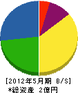 宇津木工務店 貸借対照表 2012年5月期