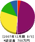 田村建具店 貸借対照表 2007年12月期