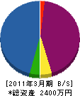 坂井商店 貸借対照表 2011年3月期