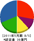 川島組 貸借対照表 2011年5月期