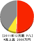堀田組 損益計算書 2011年12月期