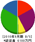 前田住宅設備 貸借対照表 2010年9月期