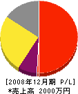 原田工業 損益計算書 2008年12月期