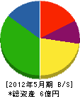 片山土建 貸借対照表 2012年5月期