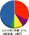 川内産業 貸借対照表 2010年3月期
