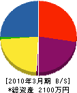 柿山商会 貸借対照表 2010年3月期