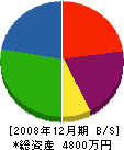 大京建設 貸借対照表 2008年12月期