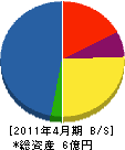 武井組 貸借対照表 2011年4月期