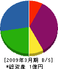 小川設備工業 貸借対照表 2009年3月期