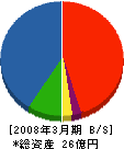 松尾エンジニヤリング 貸借対照表 2008年3月期