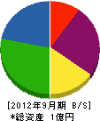 東京保安工業 貸借対照表 2012年9月期