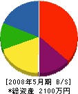 横濱建設 貸借対照表 2008年5月期