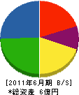 ふじ 貸借対照表 2011年6月期