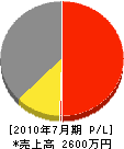 須藤建設 損益計算書 2010年7月期